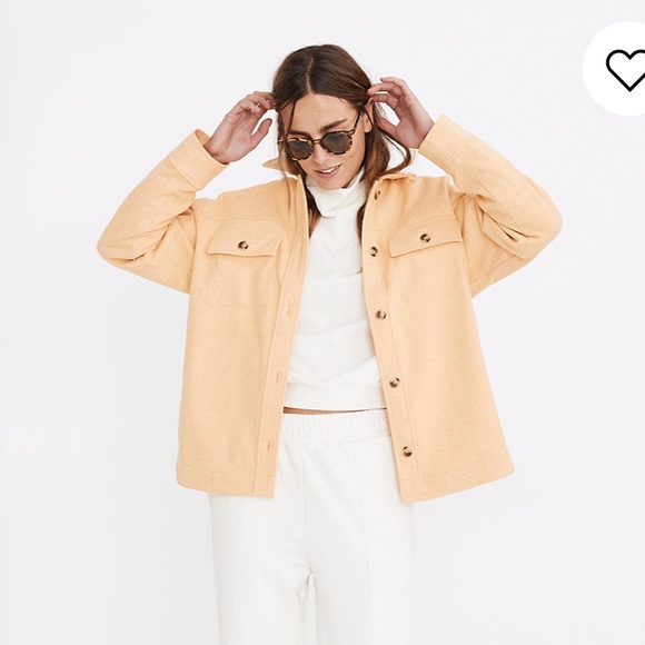 Madewell Jackets & Blazers - Madewell Brushed Herringbone Knit Shirt Jacket